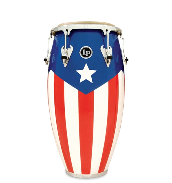 Latin Percussion M752S-PR Matador Conga en bois du patrimoine portoricain