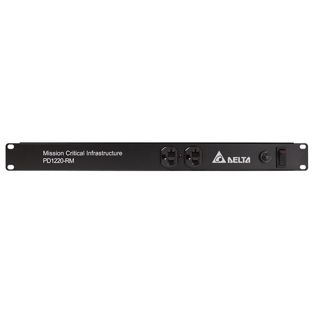 Delta PD1220-RM Basic 1U 15 ft Rack Mount Power Distribution Unit - Red One Music