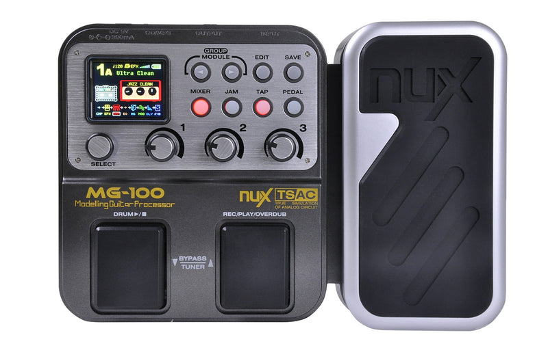 NuX MG-100 Processeur de pédale multi-effets pour guitare électrique