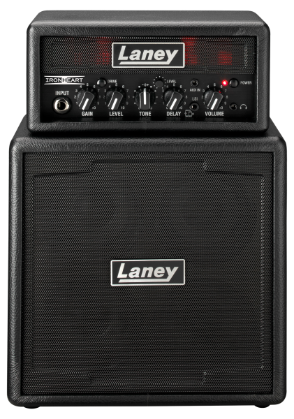 Ampli de guitare Laney MINISTACK-IRON alimenté par batterie Ironheart Edition avec interface pour smartphone