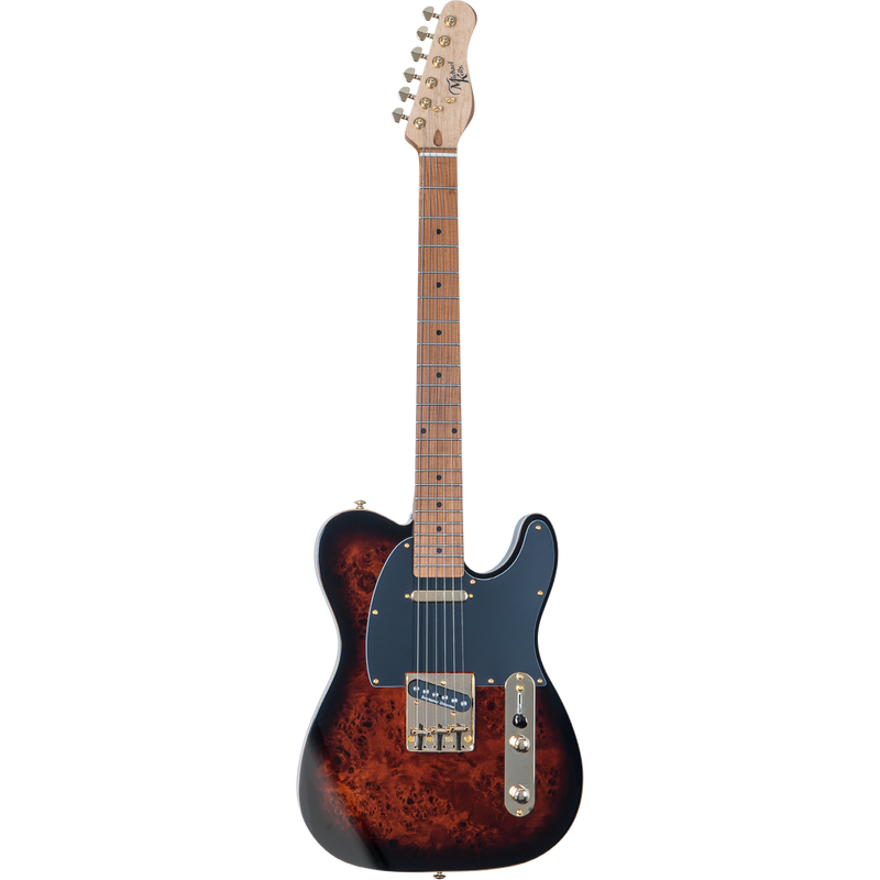 Michael Kelly MK50MBBMSN Mod Shop 50 Seymour Duncan S/S Guitare électrique avec touche en érable - Burl Burst