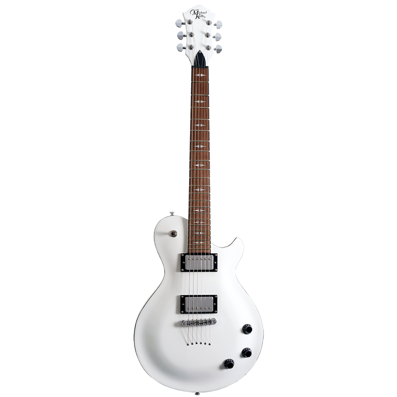 Michael Kelly MKPDSGWJRC Patriot décret guitare électrique à chambre standard - blanc brillant