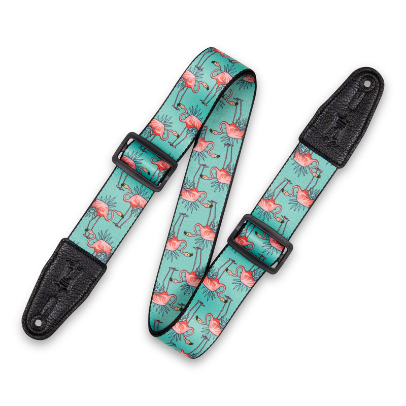 Levy's MPD2-121 Polyester Guitar Strap - 2" (Flamingos)