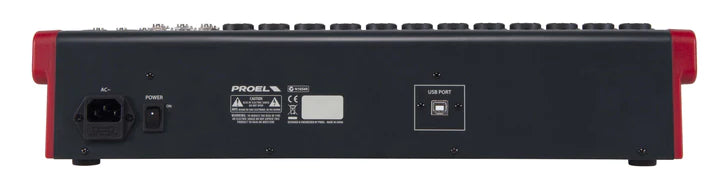 Proel MQ16USB Table de mixage compacte 16 canaux série MQ avec FX et USB