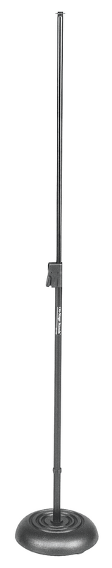 On-Stage MS7201QRB Round Base Quick Release Telescoping Microphone Stand (Black)
