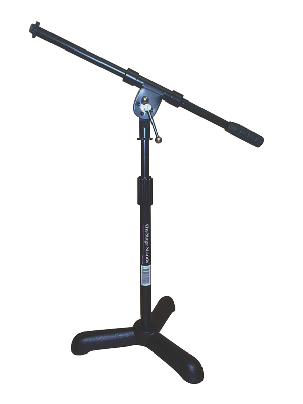 On-Stage MS7311B Telescoping Kick Drum and Amplifier Microphone Boom Stand - Boom Length: 17" (Black)