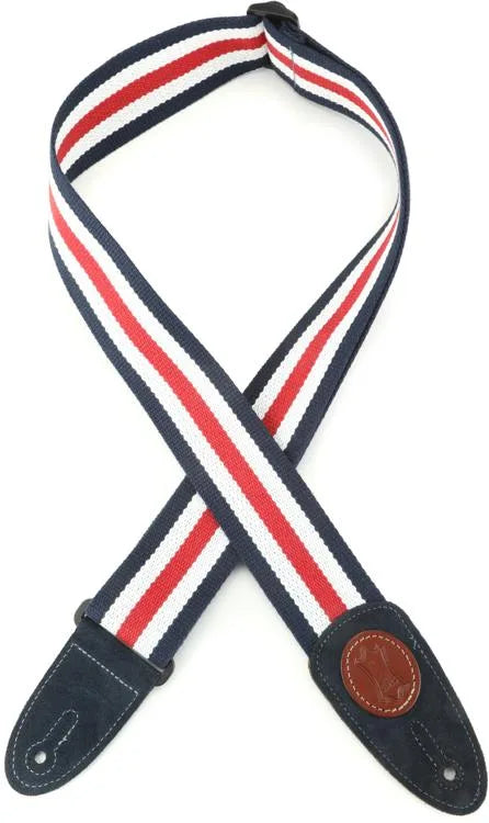 Levy's MSSC8 Cotton Guitar Strap - 2" (Red/White/Blue)