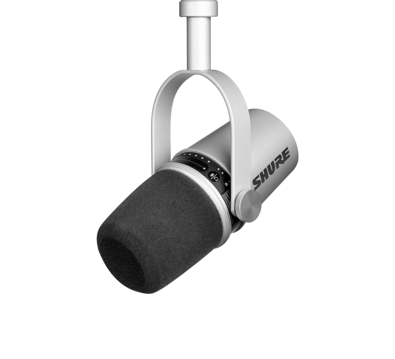 Shure MV7 USB / XLR Podcast Microphone - Silver