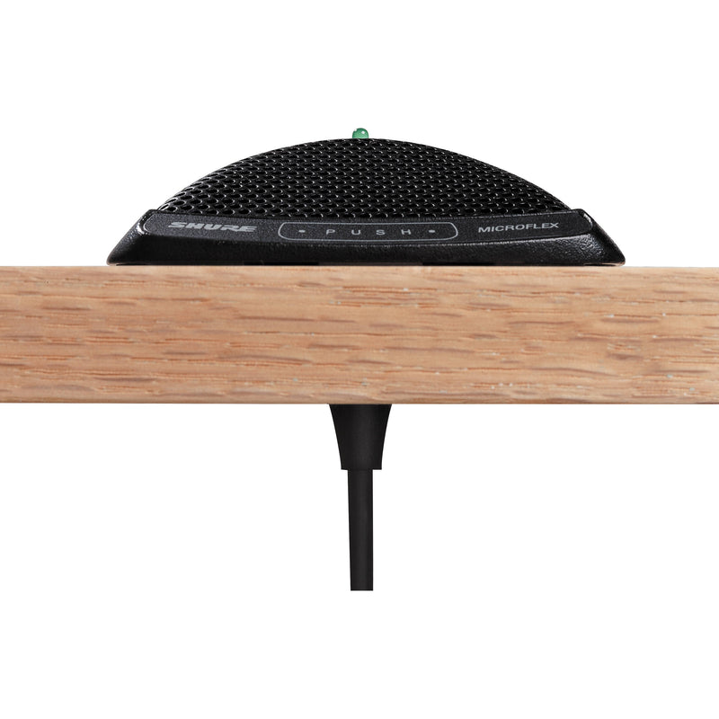 Shure MX392BEO Microphone de surface Microflex avec sortie inférieure