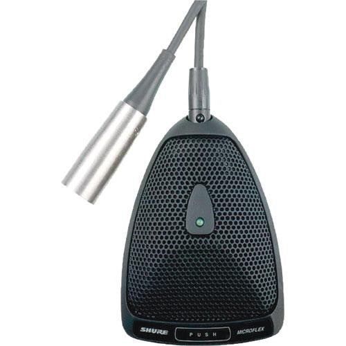 Shure MX393/S Microphone de surface supercardioïde Microflex