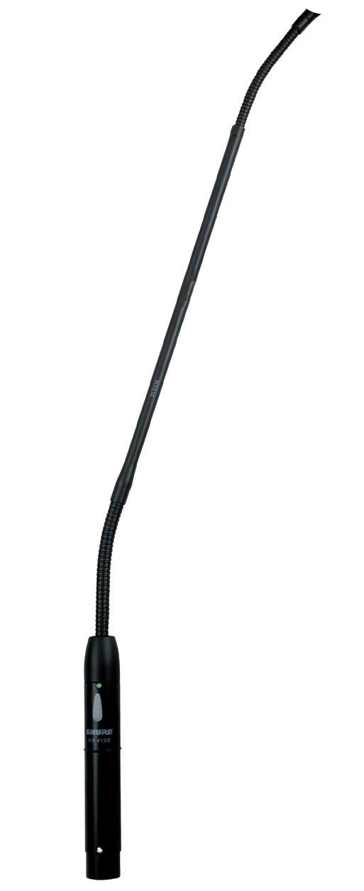 Shure MX418SE/N - 18" Gooseneck with Flange Mount and 10 foot Side Exit Cable (No Microphone Cartridge)