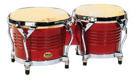 Mano MP1778-RW 7 and 8 inch Bongo Set in Natural with Traditional Rims