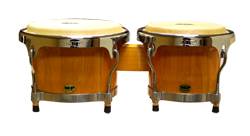 Mano MP1789NS-1NA Bongo Set 8 and 9 Inch Natural with Traditional Rims