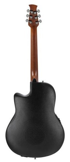 Ovation AE44-5S Applause Elite Mid Depth Lyrachord Body Acoustic-Electric Guitar - Satin Black