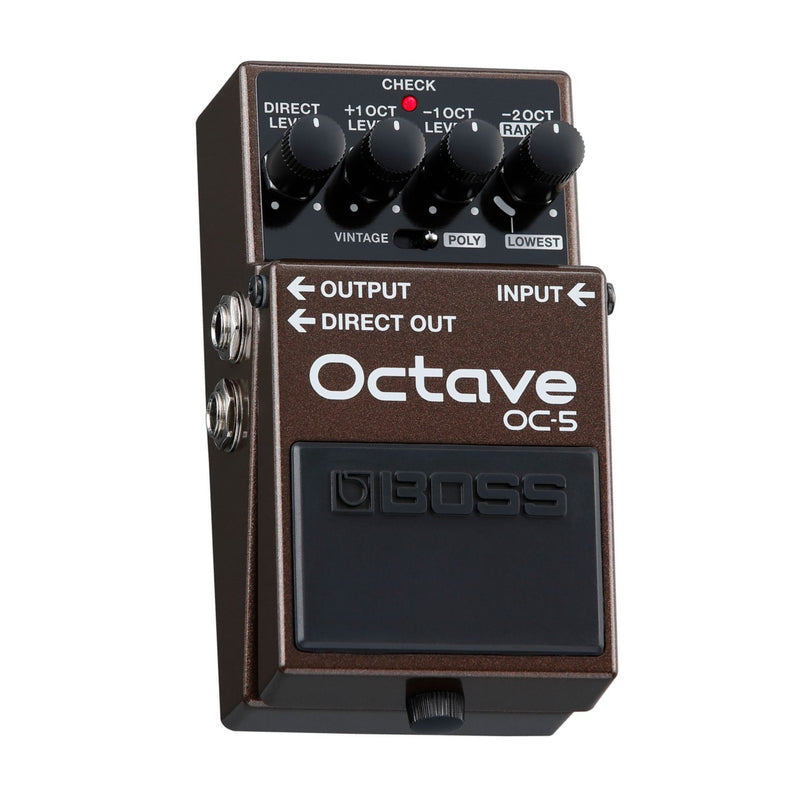 Pédale d'octave nouvelle génération Boss OC-5 Octave avec mode vintage et polyphonique