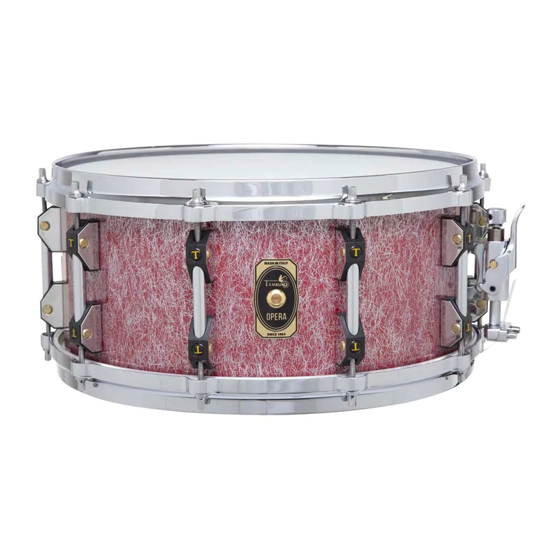 Tamburo TB OPSD1455FR OPERA Series Stave-Wood Snare Drum (Fantasy Red) - 14" x 5.5"