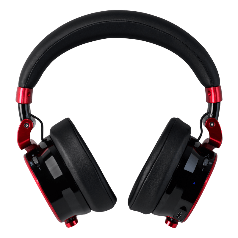 Meters M-OV1BC-BLKRED Bluetooth Wireless Headphones - Black & Red
