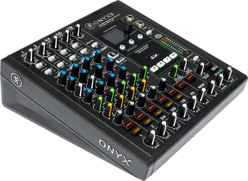 Mackie ONYX8 8-Channel Premium Analog Mixer With Multitrack USB