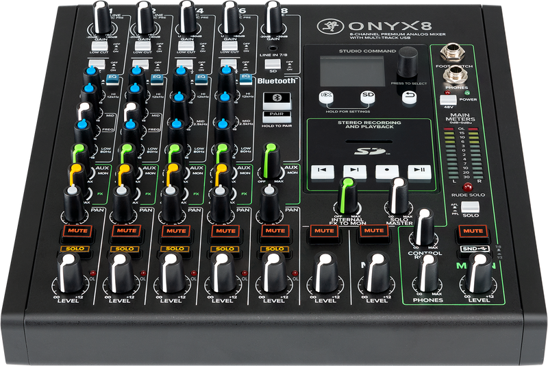 Mackie ONYX8 Table de mixage analogique premium 8 canaux avec USB multipiste