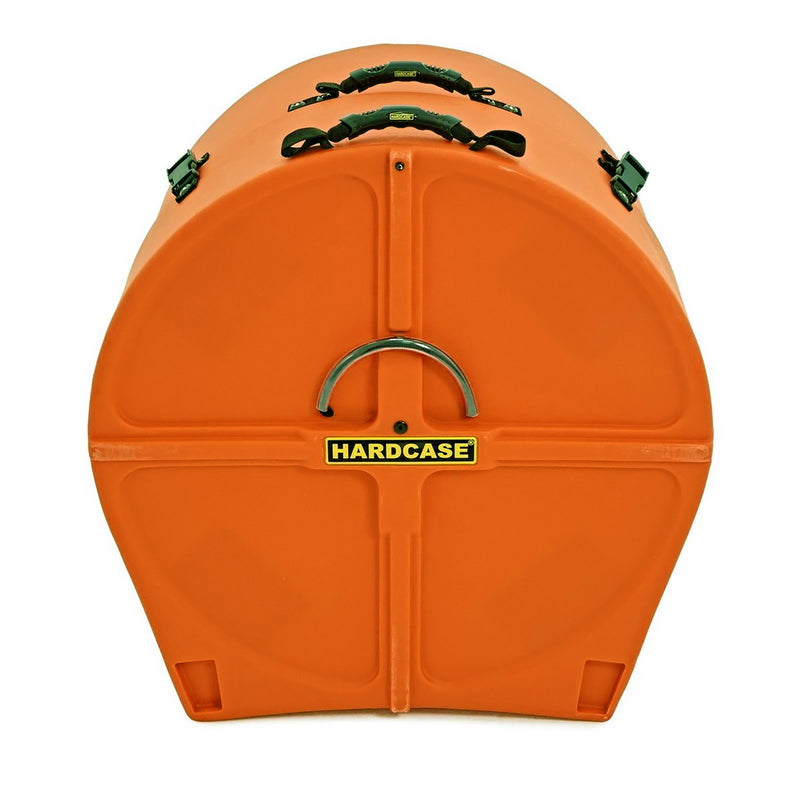 Hardcase HNP18BO Étui pour grosse caisse 18" avec roulettes et poignée de traction (Orange)