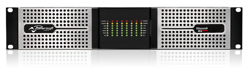 Powersoft OTTOCANALI 4K4 DSP+D 8-Channel Power Amplifier for mid to large-scale installs - Red One Music