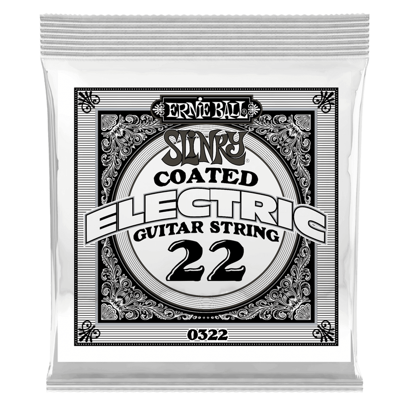 Ernie Ball 0322EB Slinky Coated Nickel Wound Electric Guitar String - 0.022