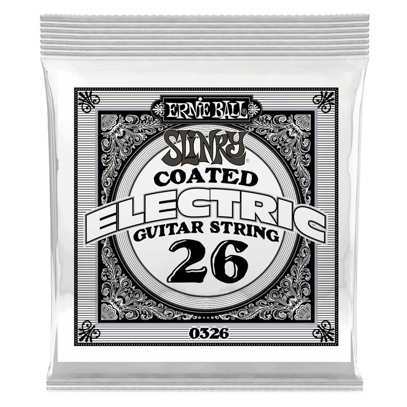 Ernie Ball 0326EB Slinky Coated Nickel Wound Electric Guitar String - 0.026