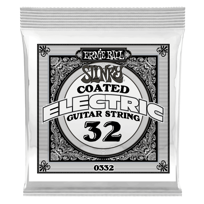 Ernie Ball 0332EB Slinky Coated Nickel Wound Electric Guitar String - 0.032