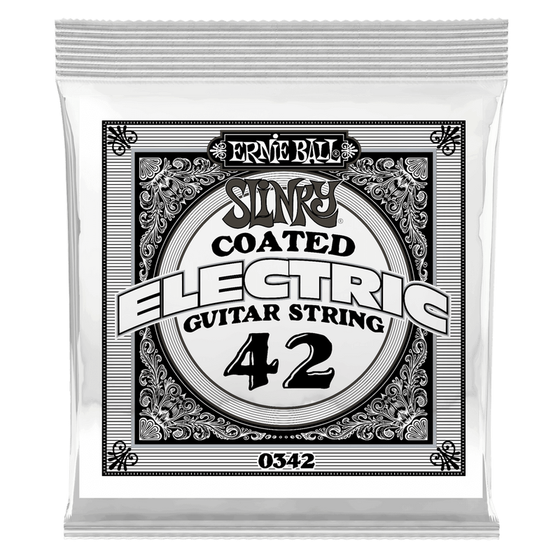 Ernie Ball 0342EB Slinky Coated Nickel Wound Electric Guitar String - 0.042