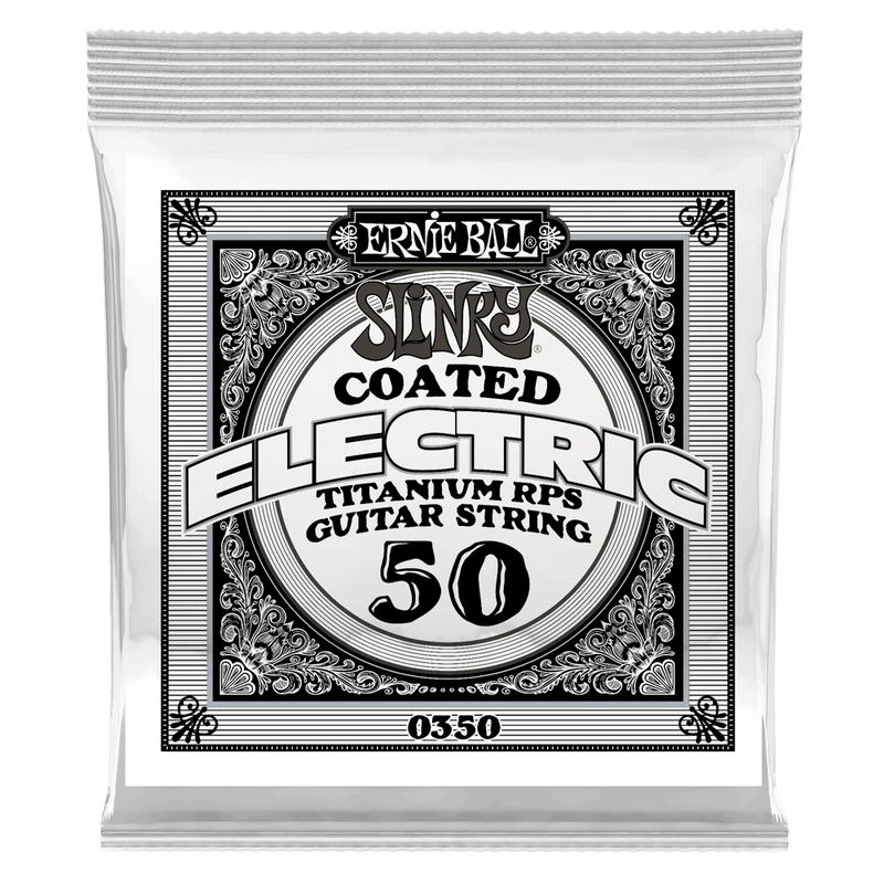 Ernie Ball 0350EB Slinky Coated Nickel Wound Electric Guitar String - 0.050