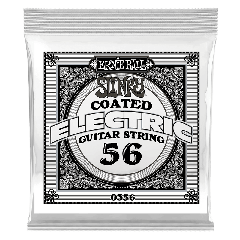 Ernie Ball 0356EB Slinky Coated Nickel Wound Electric Guitar String - 0.056