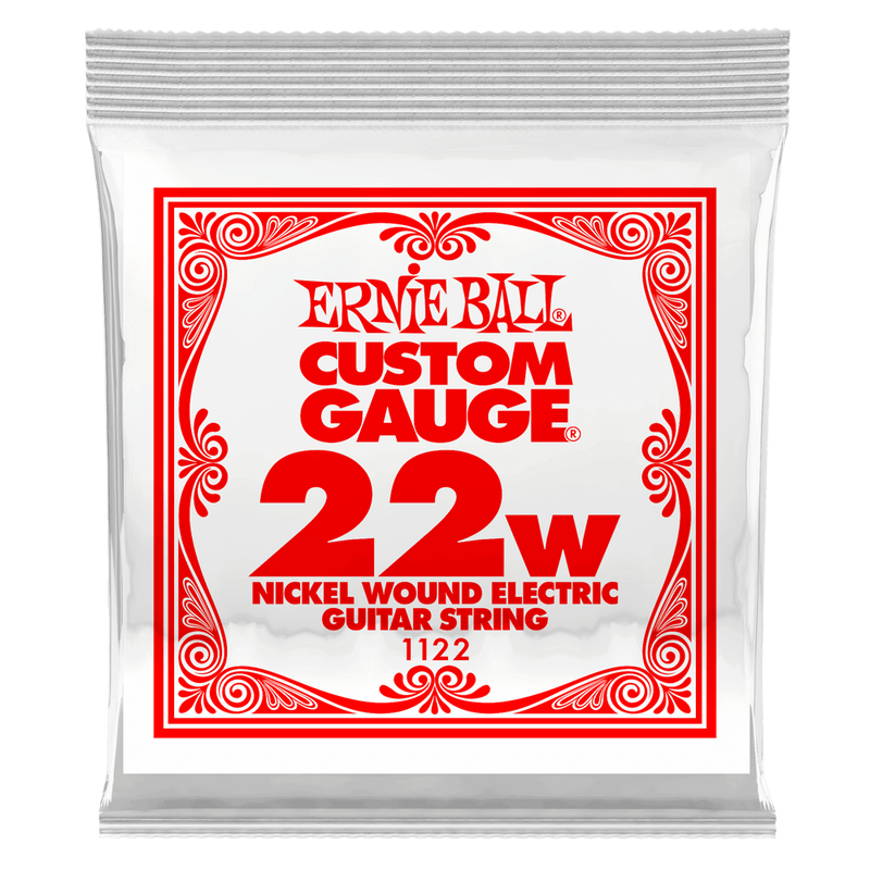 Corde de guitare électrique Ernie Ball 1122EB en nickel enroulé, calibre personnalisé, 0,022