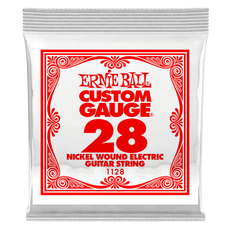 Ernie Ball 1128EB Nickel Wound Electric Custom Gauge Electric Guitar String - 0.028