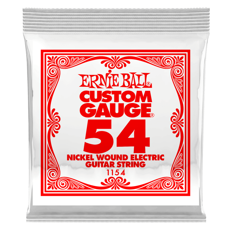 Corde de guitare électrique Ernie Ball 1154EB en nickel enroulé, calibre personnalisé, 0,054