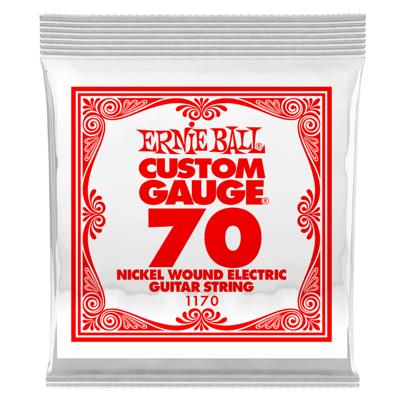 Ernie Ball 1170EB 3-Pack Nickel Wound Electric Custom Gauge Electric Guitar Strings - 0.070