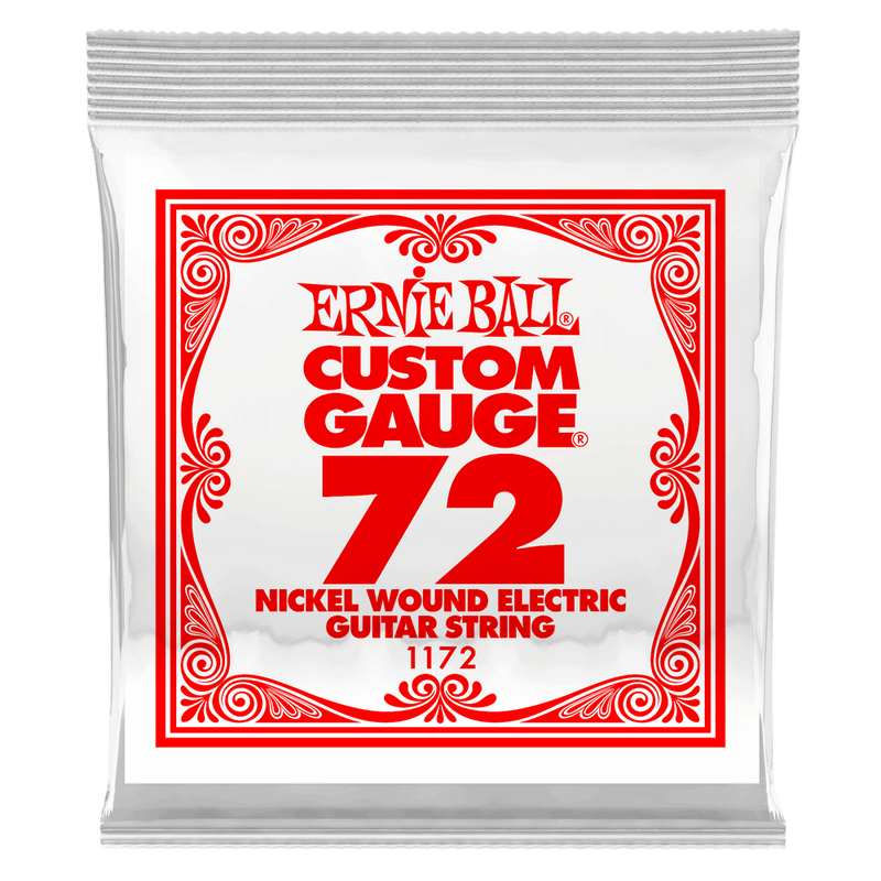 Ernie Ball 1172EB 3-Pack Nickel Wound Electric Custom Gauge Electric Guitar Strings - 0.072