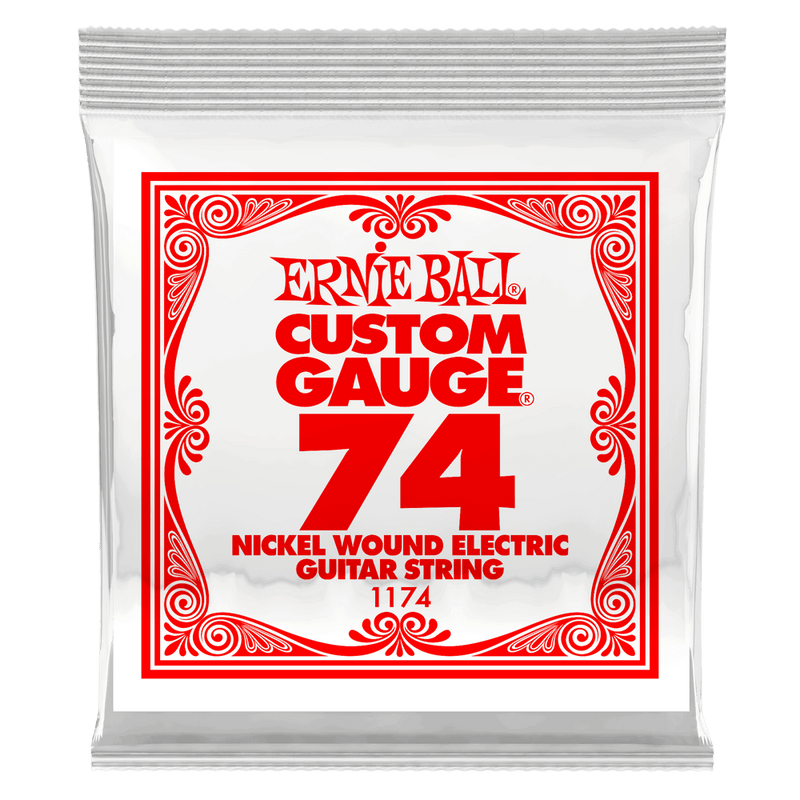 Ernie Ball 1174EB 3-Pack Nickel Wound Electric Custom Gauge Cordes de guitare électrique - 0,074