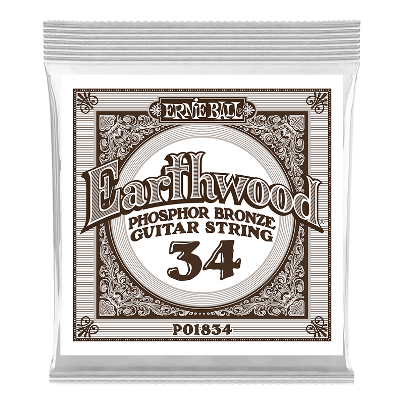 Ernie Ball 1834EB 6 packs Earthwood Phosphor Bronze Acoustic Guitar Strings - 0,034