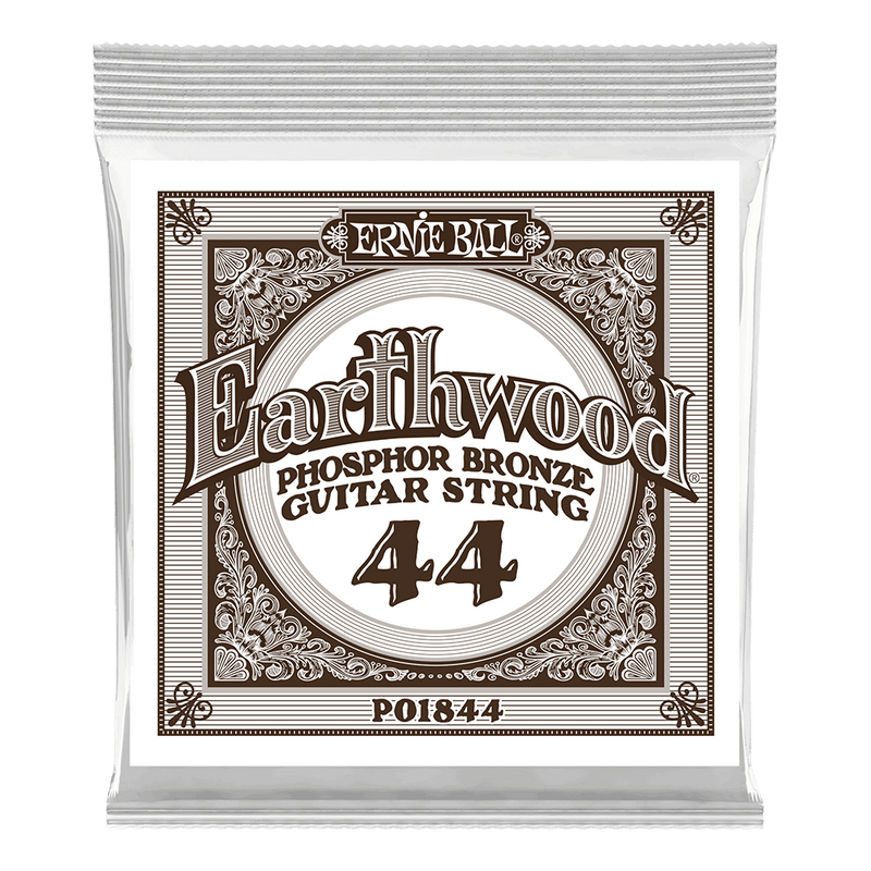 Ernie Ball 1844EB 6-Pack Earthwood Phosphor Bronze Acoustic Guitar Strings - 0.044