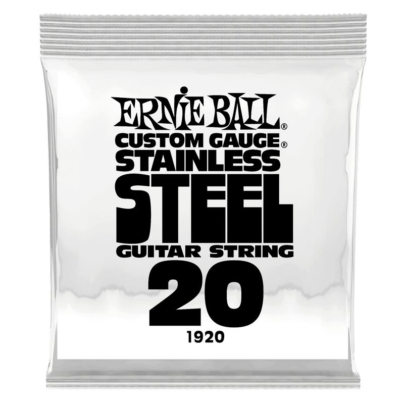 Ernie Ball 1920EB Custom Gauge Stainless Steel Wound Electric Guitar String - 0.020