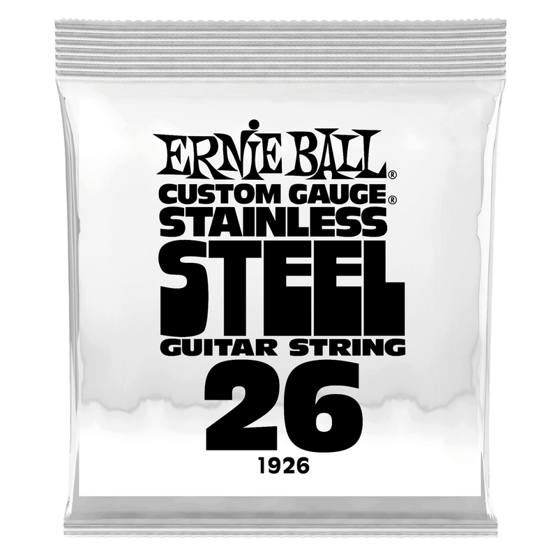 Ernie Ball 1926EB Gauge personnalisée en acier inoxydable enroule de guitare électrique - 0,026