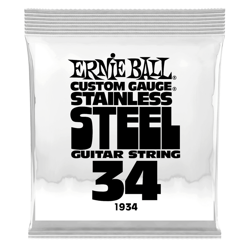 Ernie Ball 1934EB Custom Gauge Stainless Steel Wound Electric Guitar String - 0.034