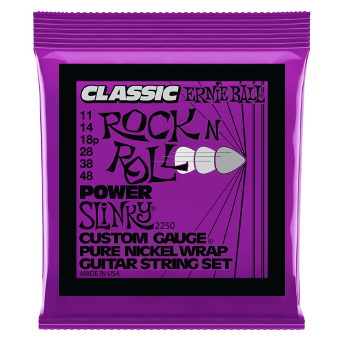 Ernie Ball 2250Eb Classic Rock N Roll Power Slinky Electric Guitar Strings 011 - 048 - Red One Music