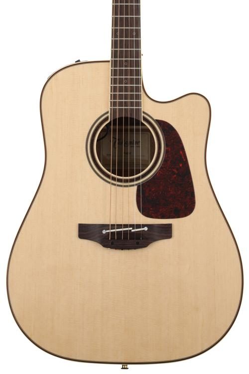 Takamine P4DC Pro Series 4 - Dreadnought Cutaway Body Acoustic Electric with Preamp, Tuner and EQ - Natural