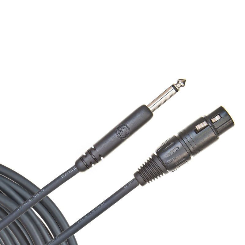 Planet Waves PW-CGMIC-25 Câble de microphone asymétrique série classique XLR à 1/4 pouce 25'