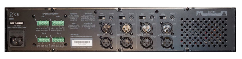 Quest PB-4120 Amplificateur de puissance commercial 4 X 120 W