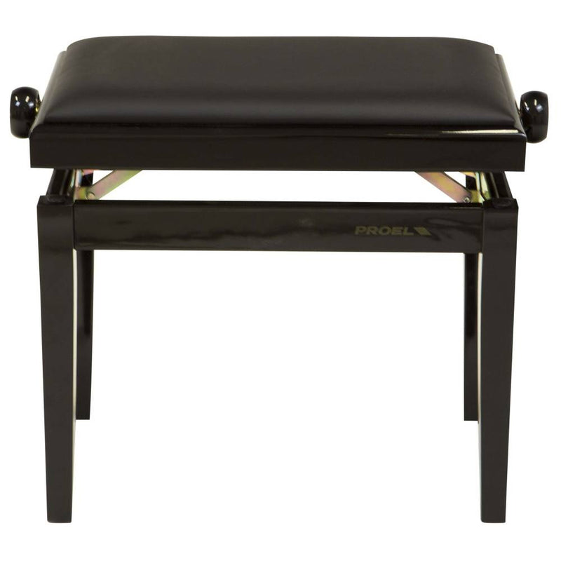 Proel Height Adjustable Wooden Bench - Black Polished