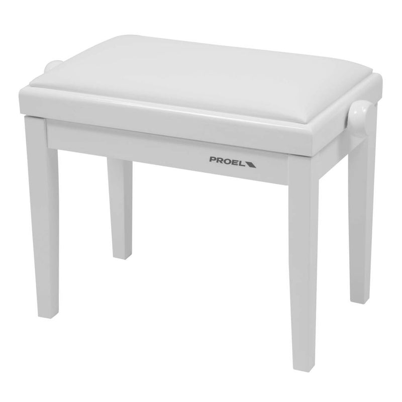 Proel Height Adjustable Wooden Bench - White Polished