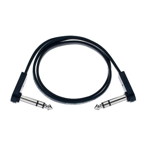 EBS PCF-DLS28 Flat Patch Cable Right Angle TRS Male to Right Angle TRS Male - 11"