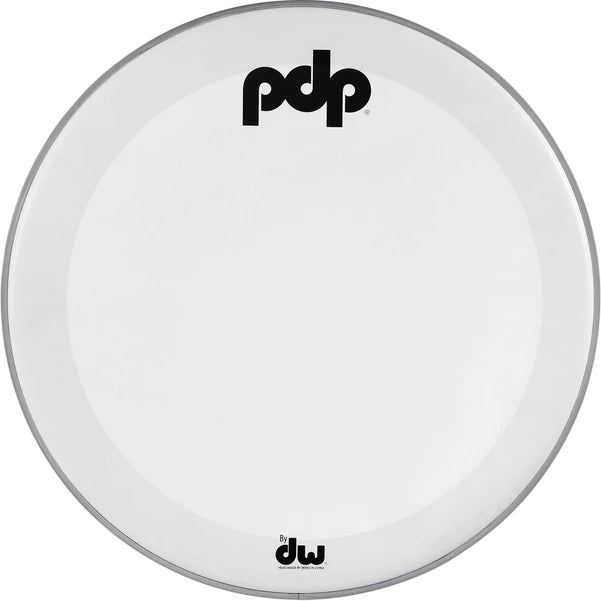 PDP PDACDH18WCKR 18" White Coated Kick Resonant Logo Head